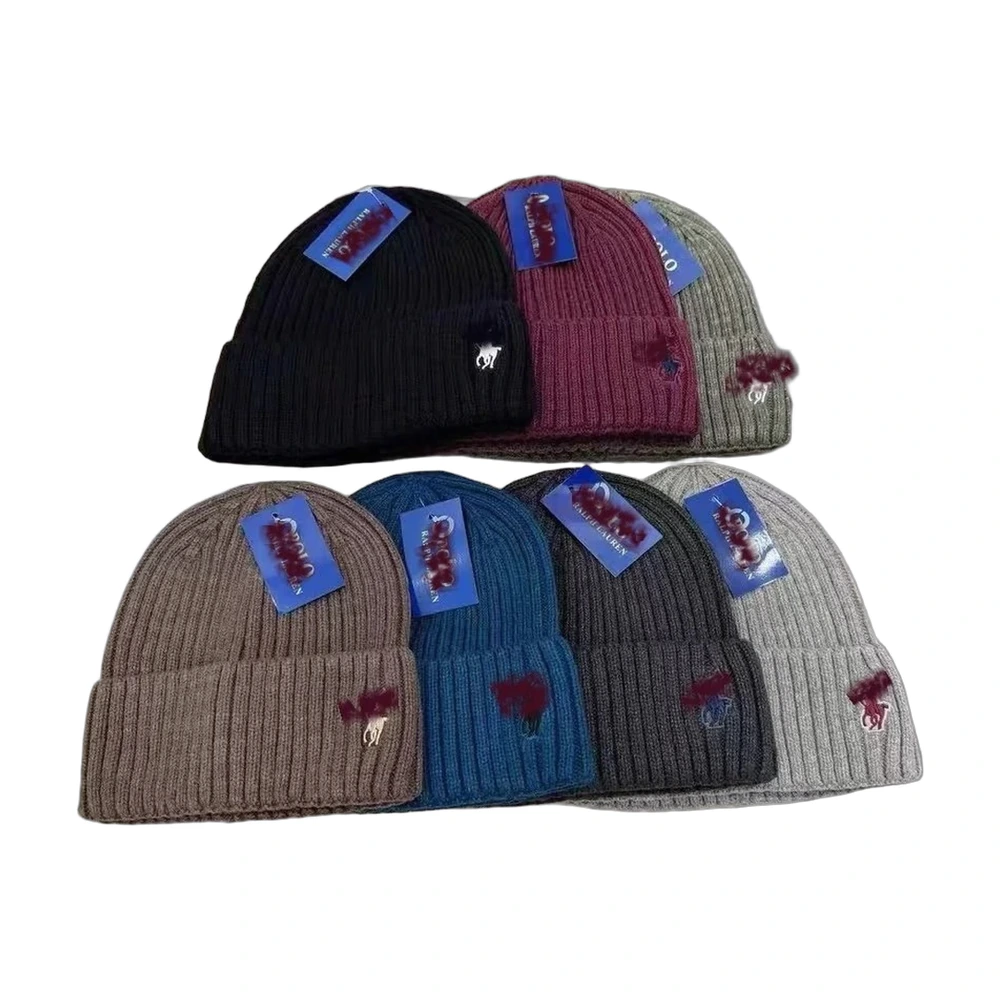 Polo Ralph Lauren Ribbed Knit Bear Beanie (Multi-Color)