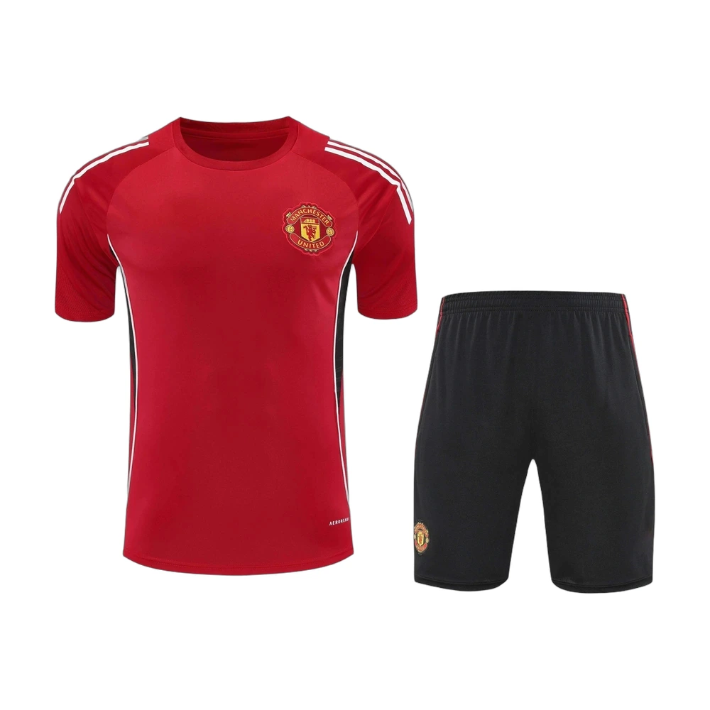Manchester United 25/26 Training Kit Short Sleeve Set Red