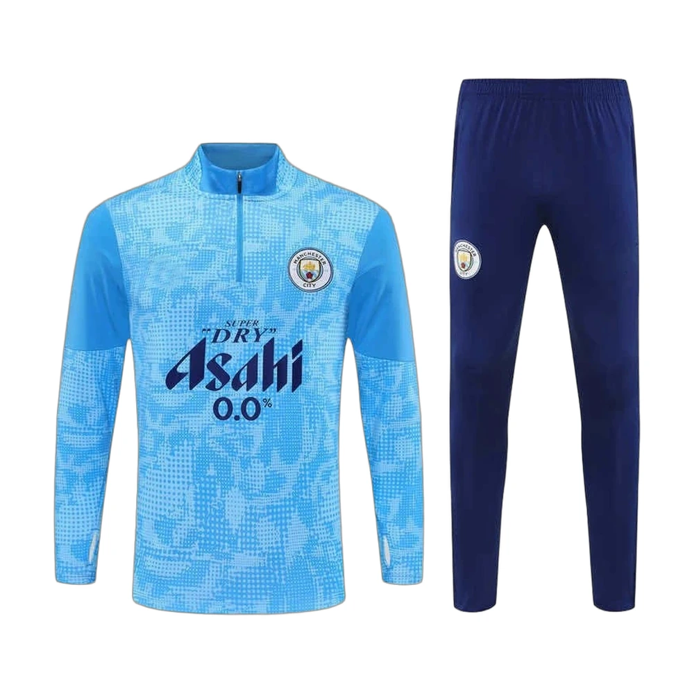 Manchester City 25/26 Half-Zip Training Suit Sky Blue/Navy