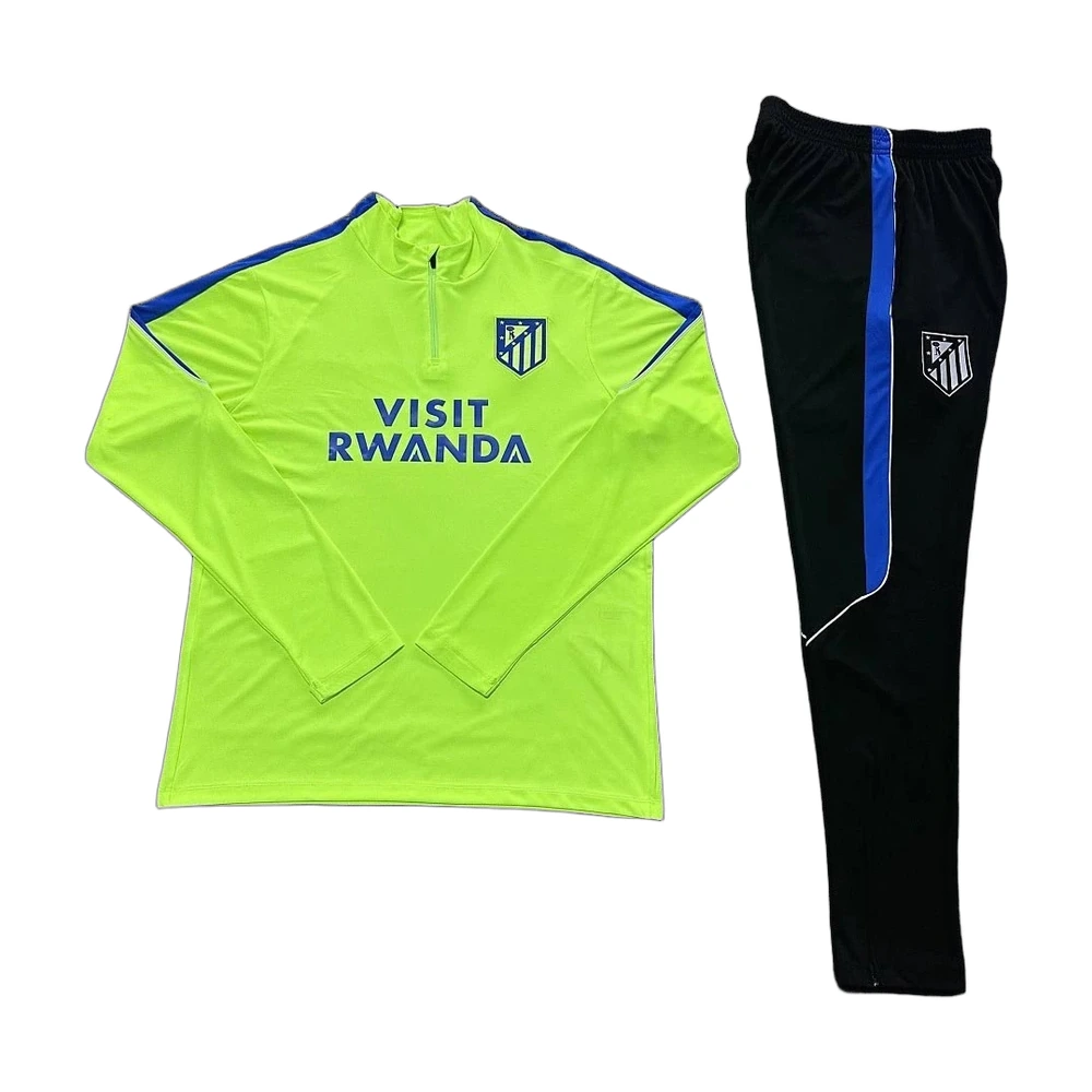 Atletico Madrid Half-Zip Training Tracksuit Green