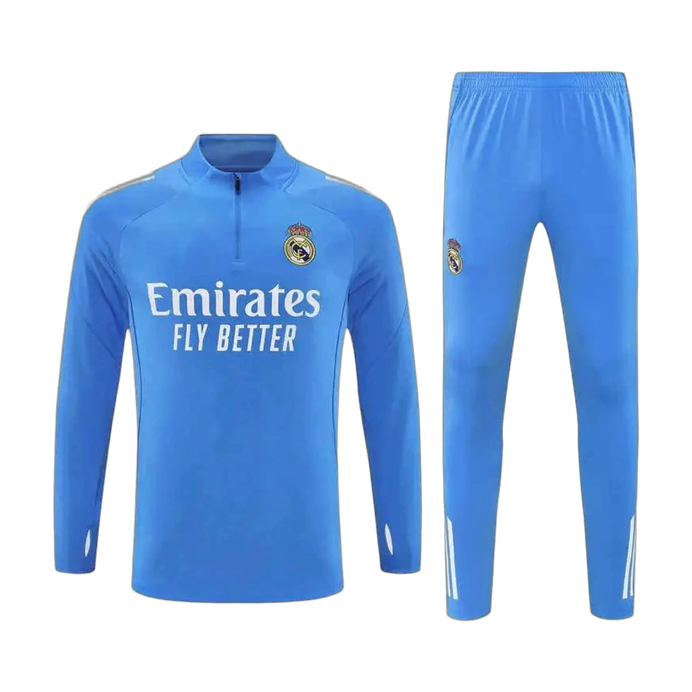 Real Madrid 25/26 Training Half-Zip Tracksuit - Blue