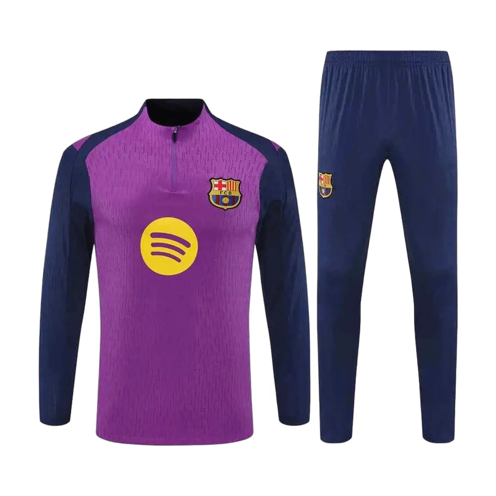 FC Barcelona 25/26 Training Half-Zip Tracksuit Purple & Navy