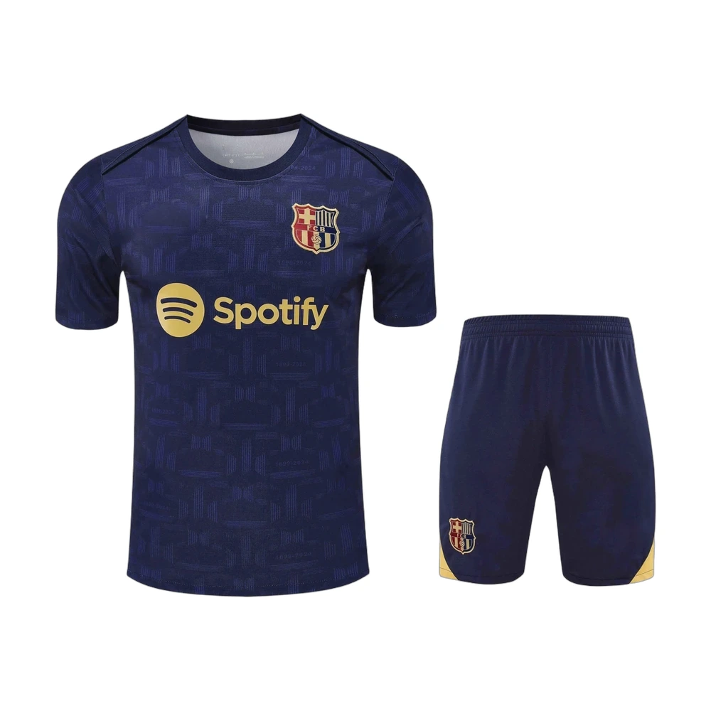 FC Barcelona 25/26 Training Kit Navy & Yellow (tee + shorts)