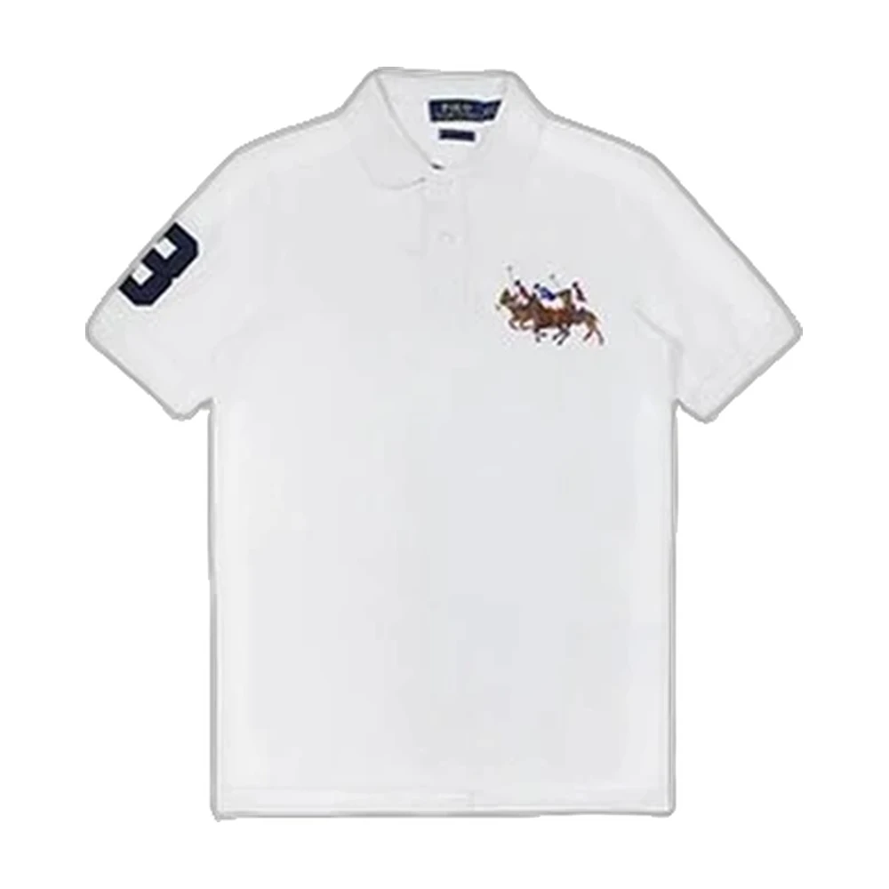 Polo Ralph Lauren Triple Pony Crest Polo (Navy/White/Grey/Black)