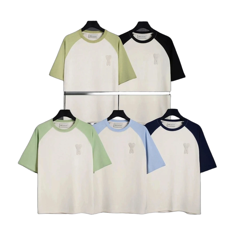 Ami Raglan Contrast Sleeve Tee