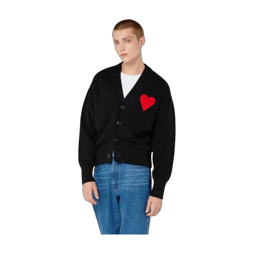 Ami Paris Ami De Coeur Cardigan