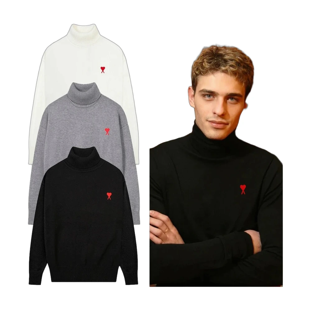 Ami Paris Ami De Coeur Turtleneck