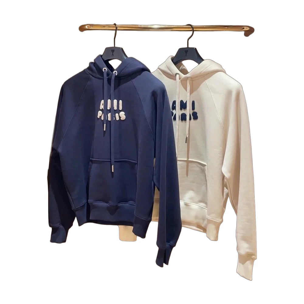 Ami Paris Boucle Logo Hoodie
