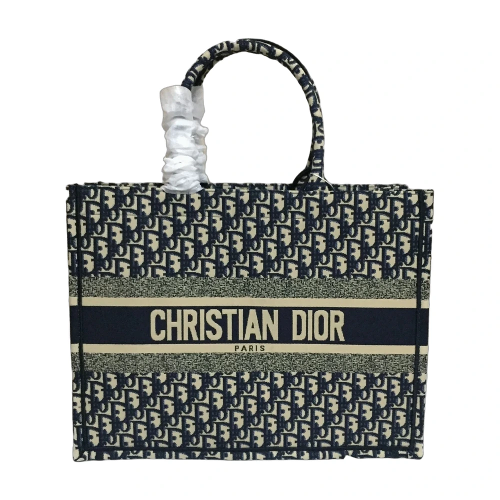 Dior Book Tote Blue Oblique Canvas