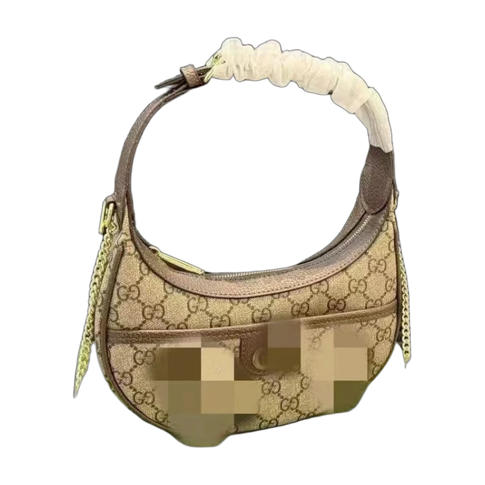 Gucci Ophidia GG Supreme Half-Moon Hobo Bag