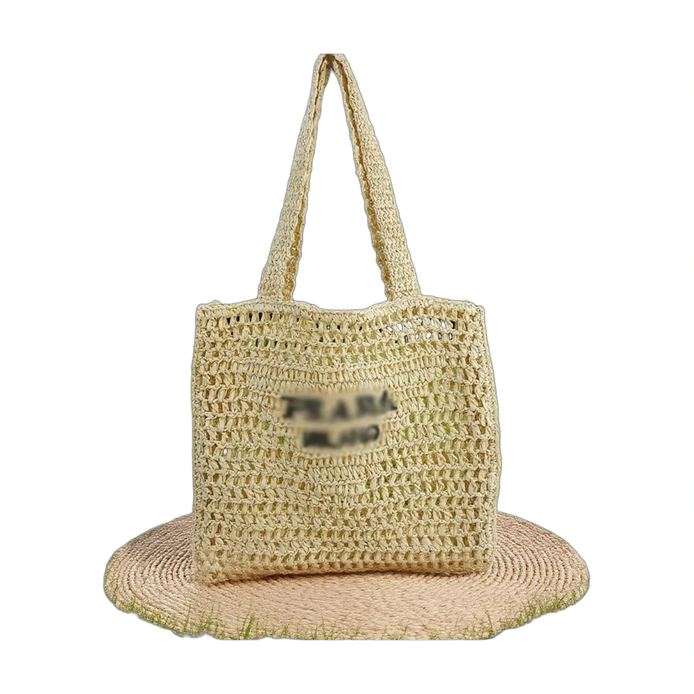Prada Raffia Tote