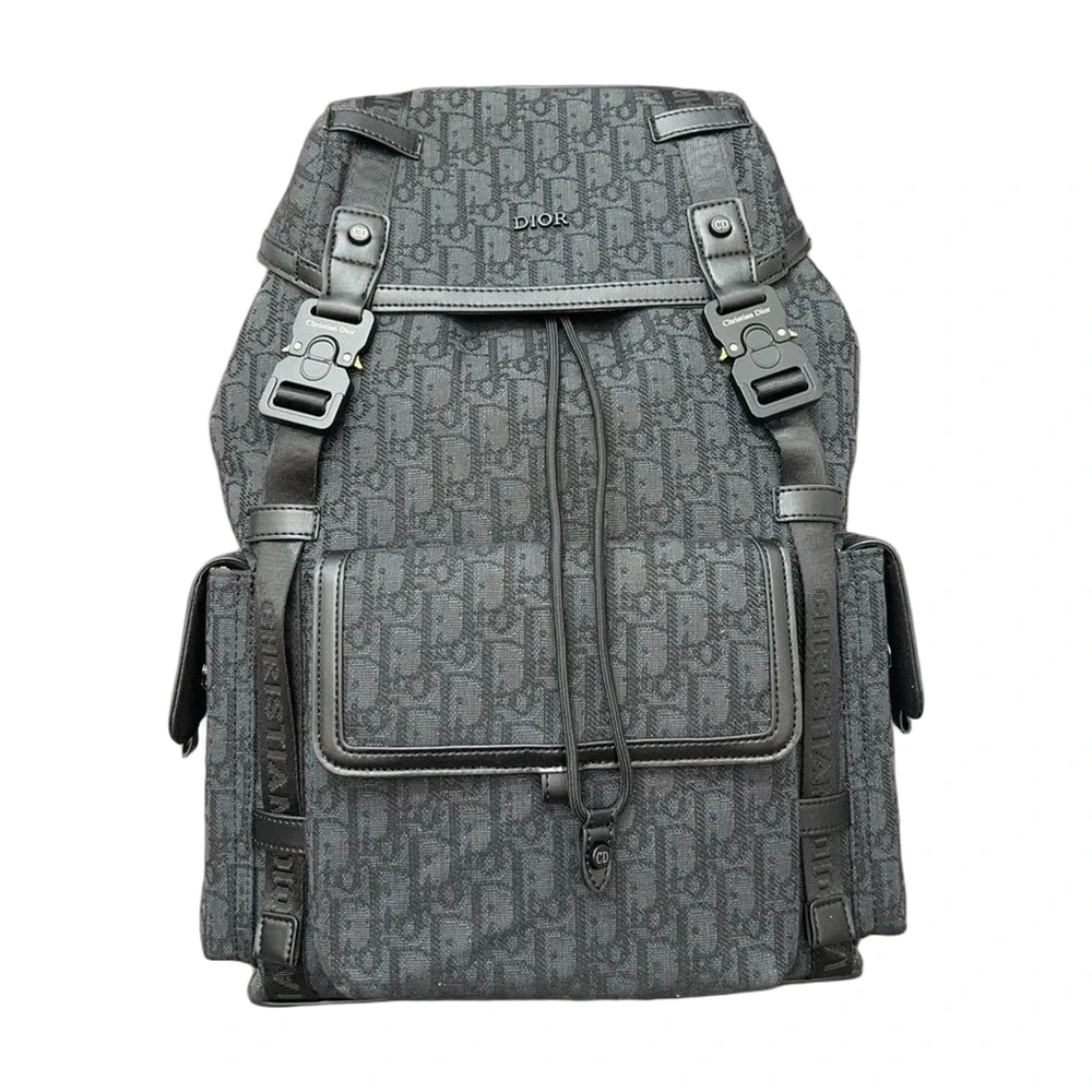 Dior Saddle Backpack Oblique Grey