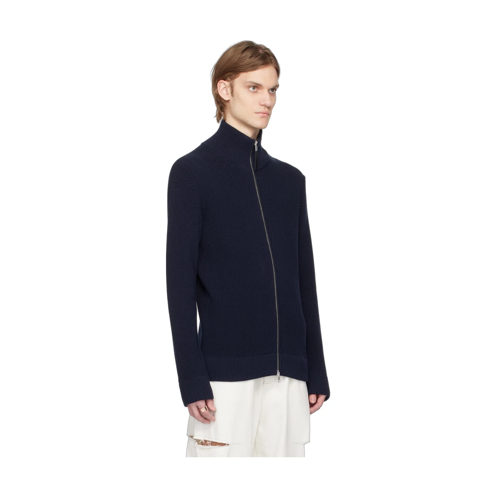 Maison Margiela Ribbed Half-Zip Sweater