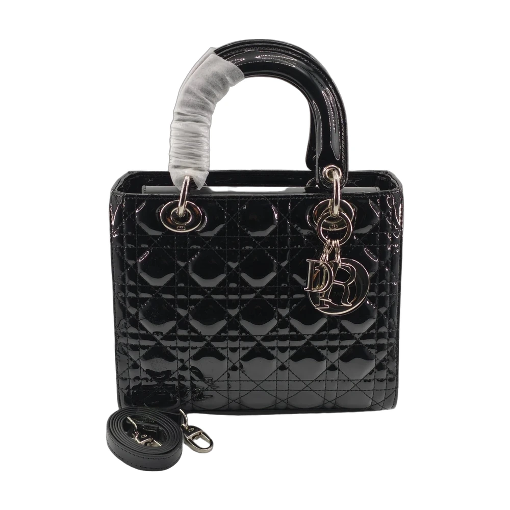 Lady Dior Cannage Patent Leather Bag