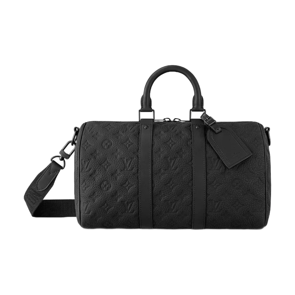 Louis Vuitton Keepall 35 Black Embossed Monogram