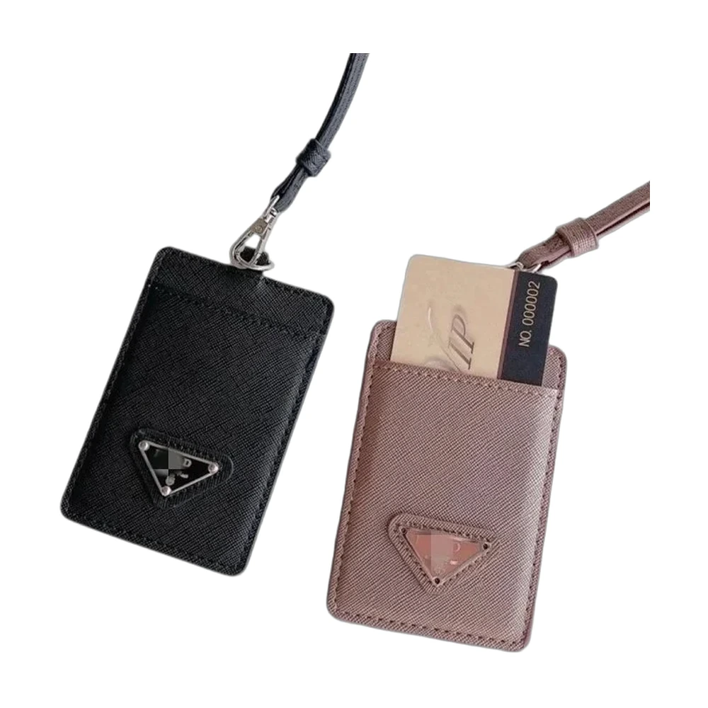 Prada Saffiano Lanyard Card Holder