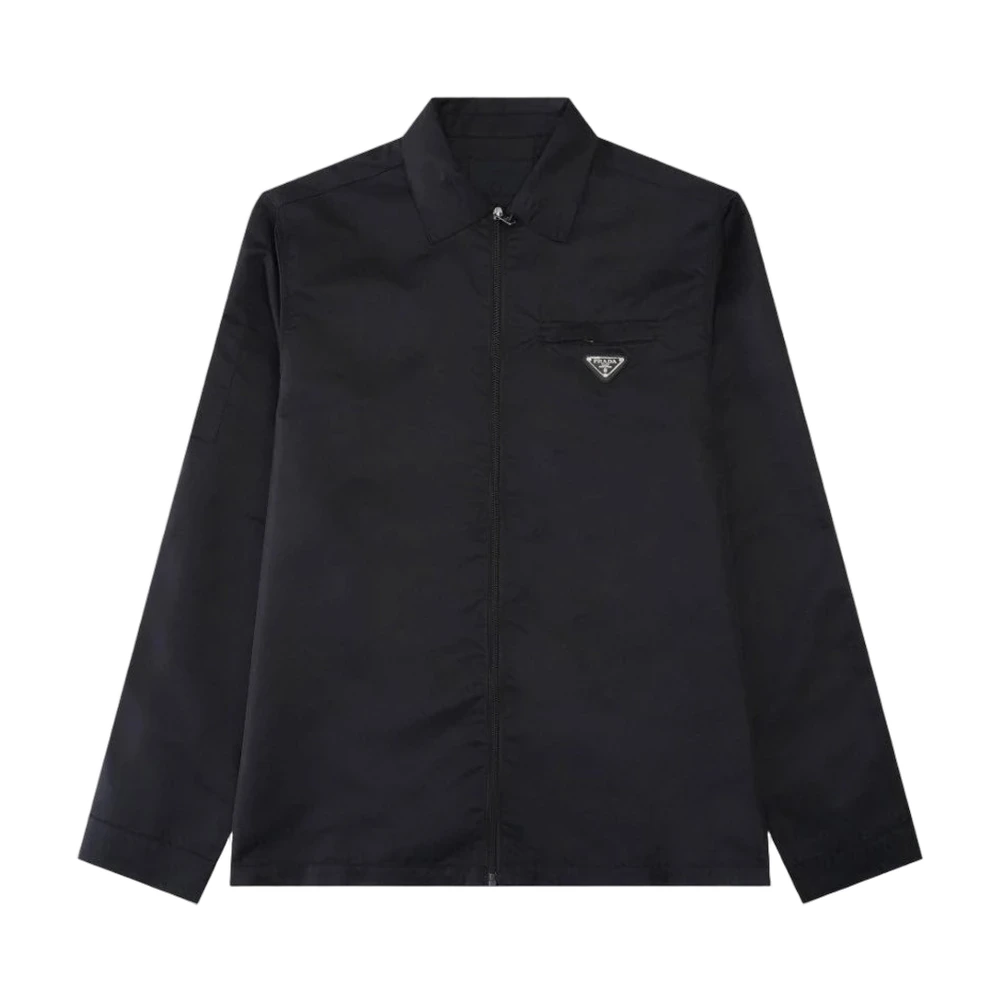 Prada Re-Nylon Zip Overshirt Jacket