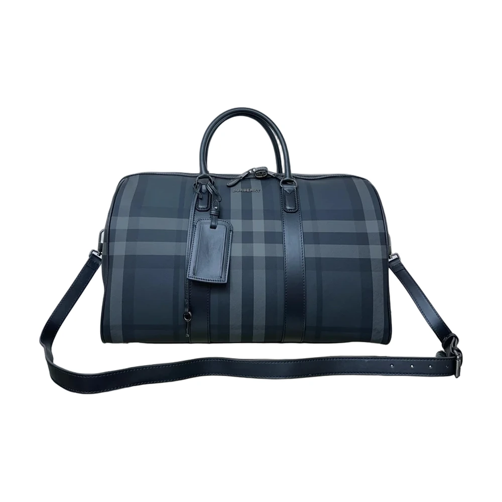 Burberry Check Holdall Duffle Bag