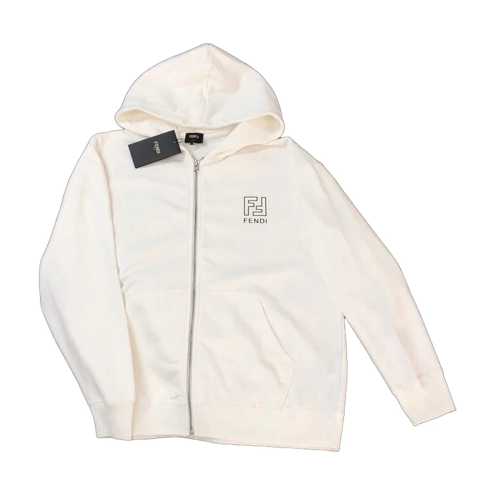 Fendi FF Logo Zip Hoodie