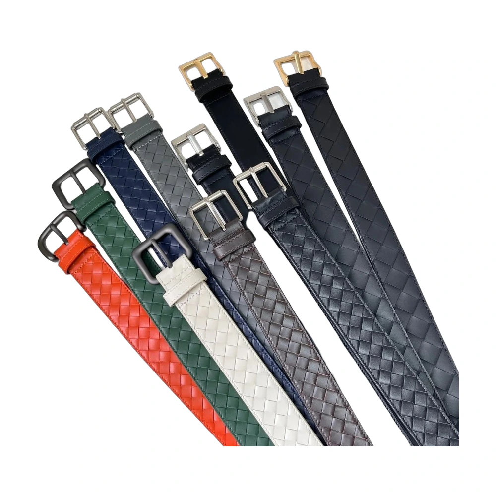 Bottega Veneta Intrecciato Woven Leather Belt