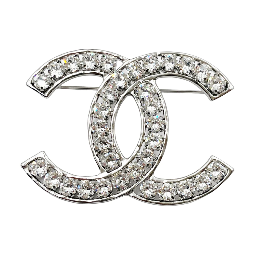 Chanel Cc Crystal Brooch