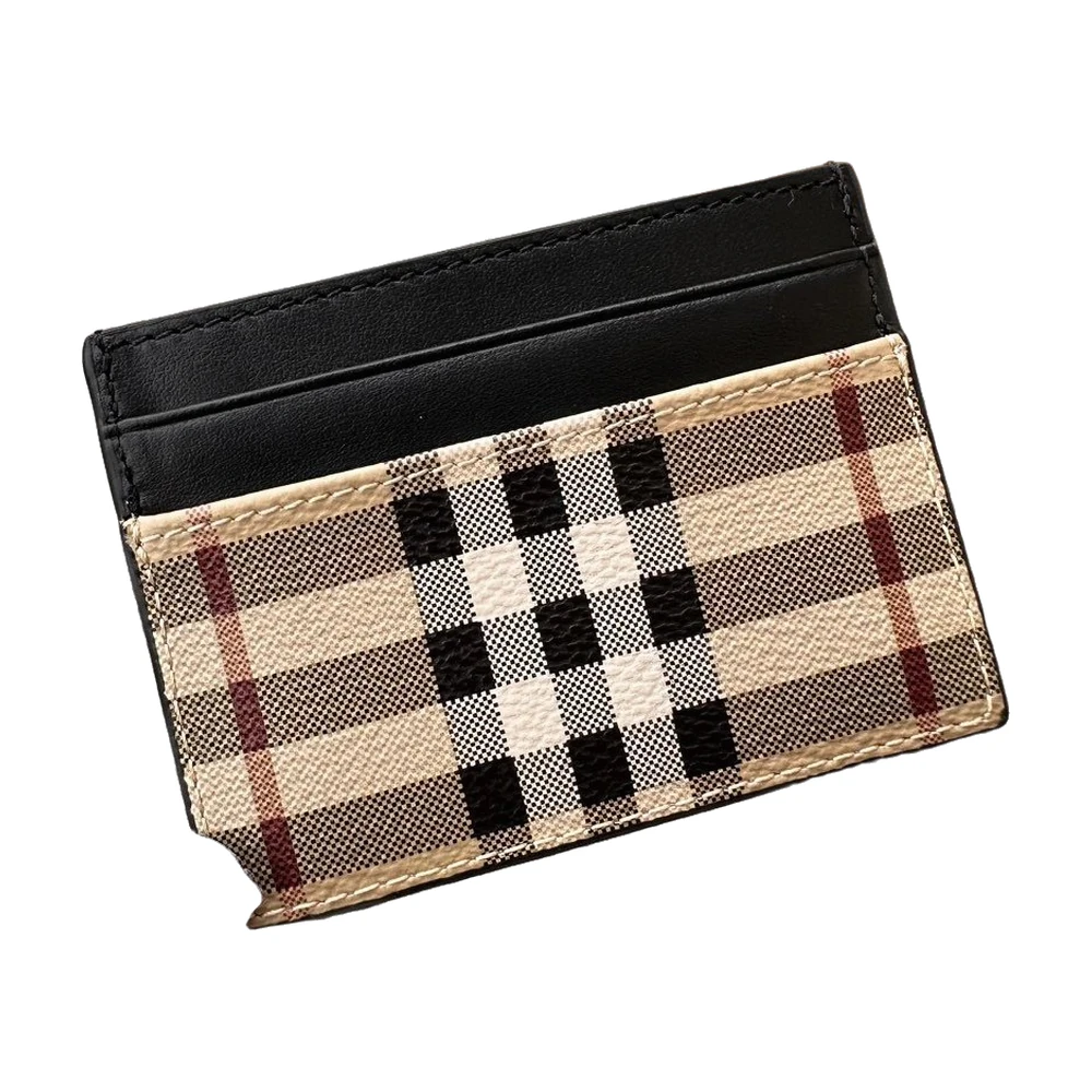 Burberry Check Card Holder Wallet