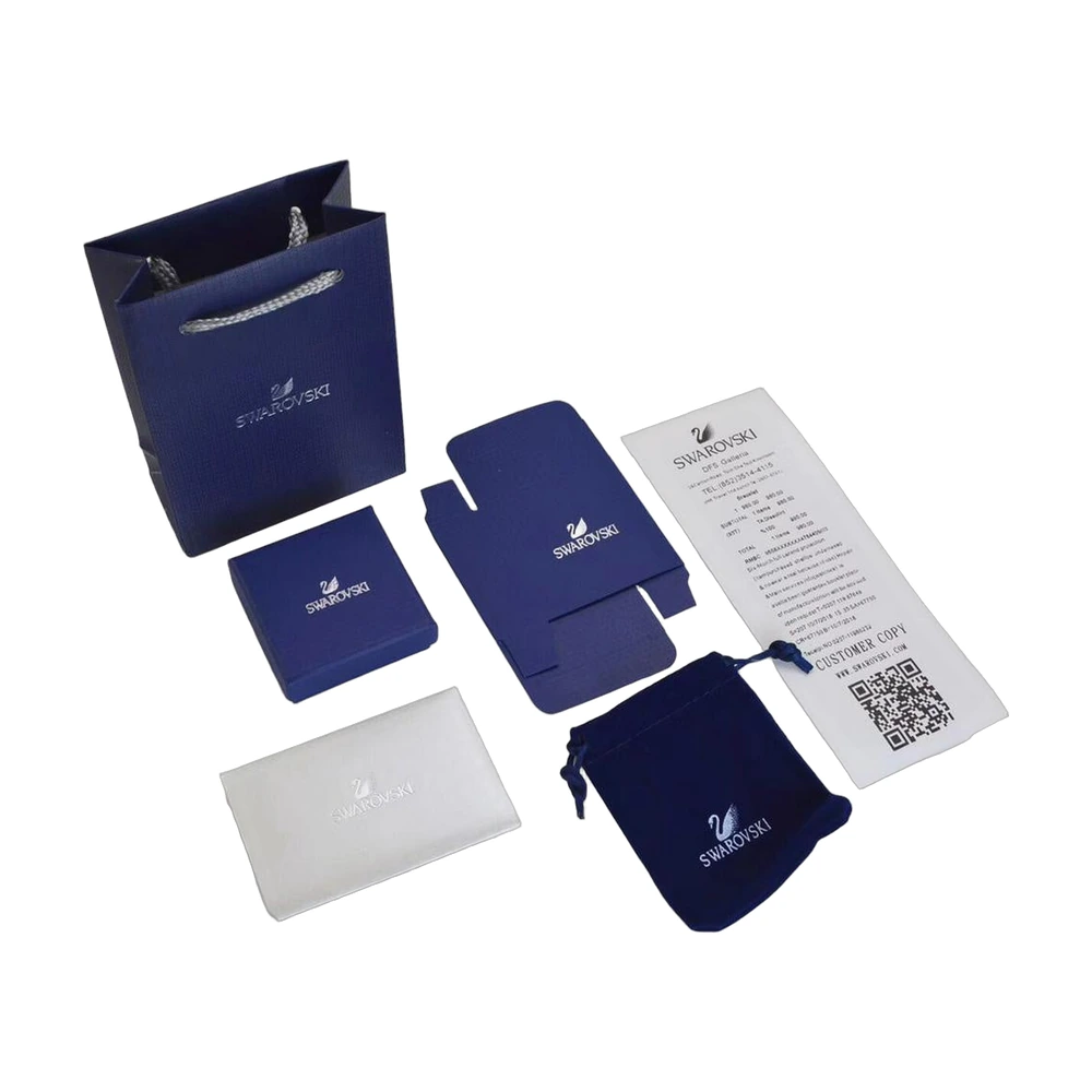 Swarovski Blue Gift Box & Pouch Packaging Set