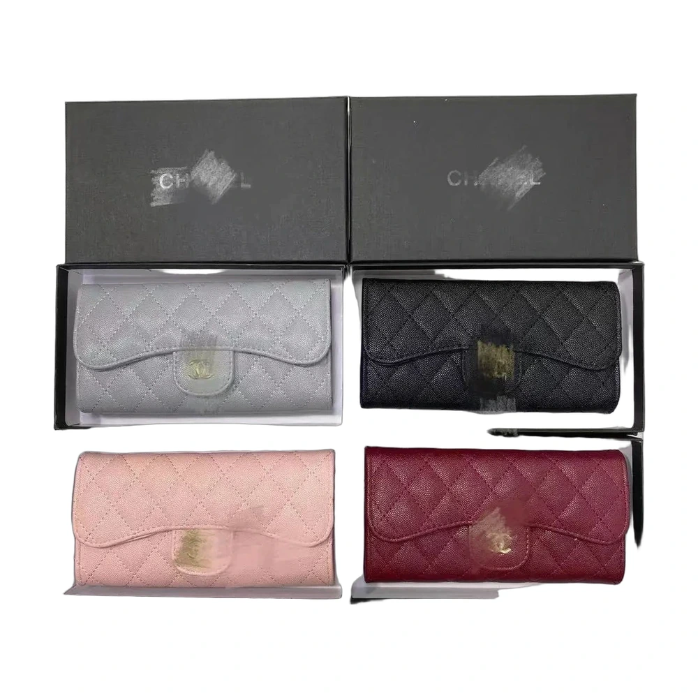 Chanel Classic Caviar Long Flap Wallet