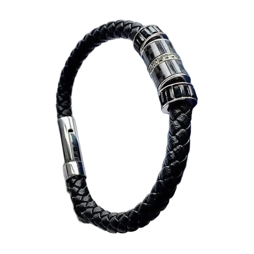 Swarovski Braided Leather Bracelet