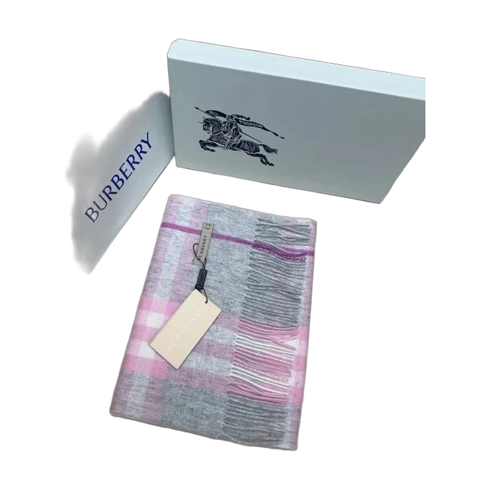 Burberry Check Cashmere Scarf