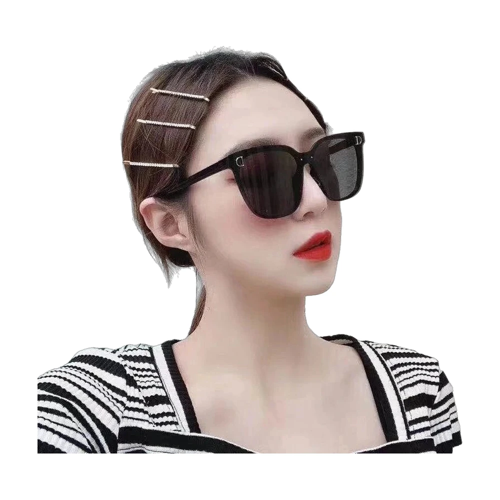 Dior CD Logo Rimless Sunglasses — Black