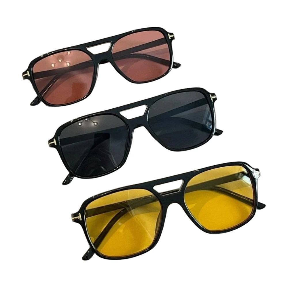 Tom Ford Double-Bridge Aviator Sunglasses Set (3 Colors)