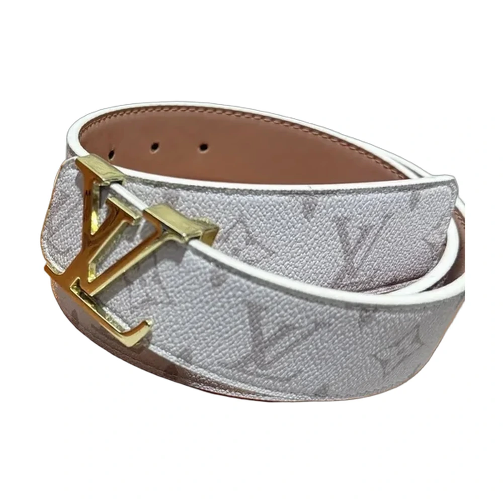 Louis Vuitton LV Initiales Belt (White Monogram)