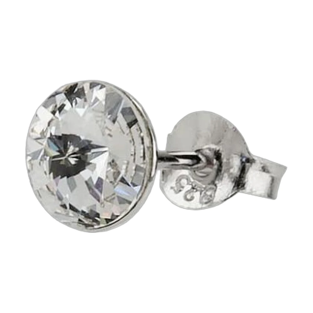 Swarovski Crystal Stud Earrings Silver