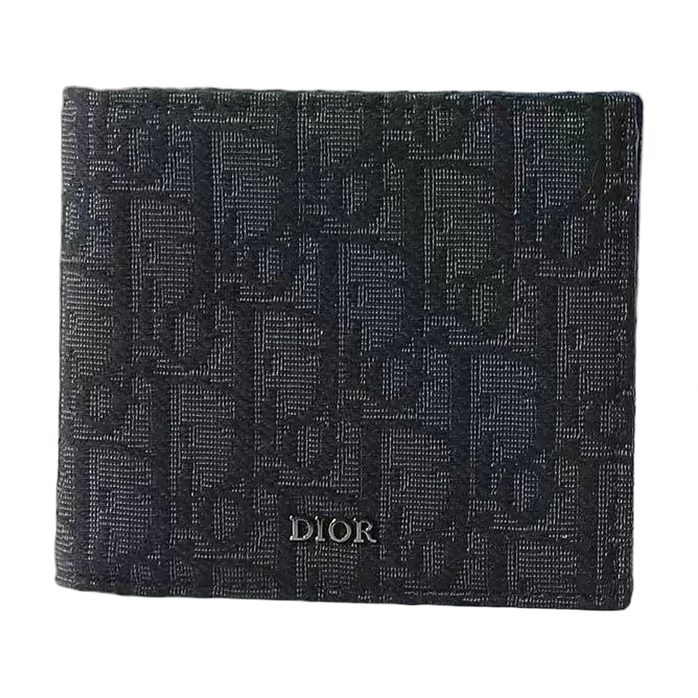Dior Oblique Jacquard Bi-Fold Wallet