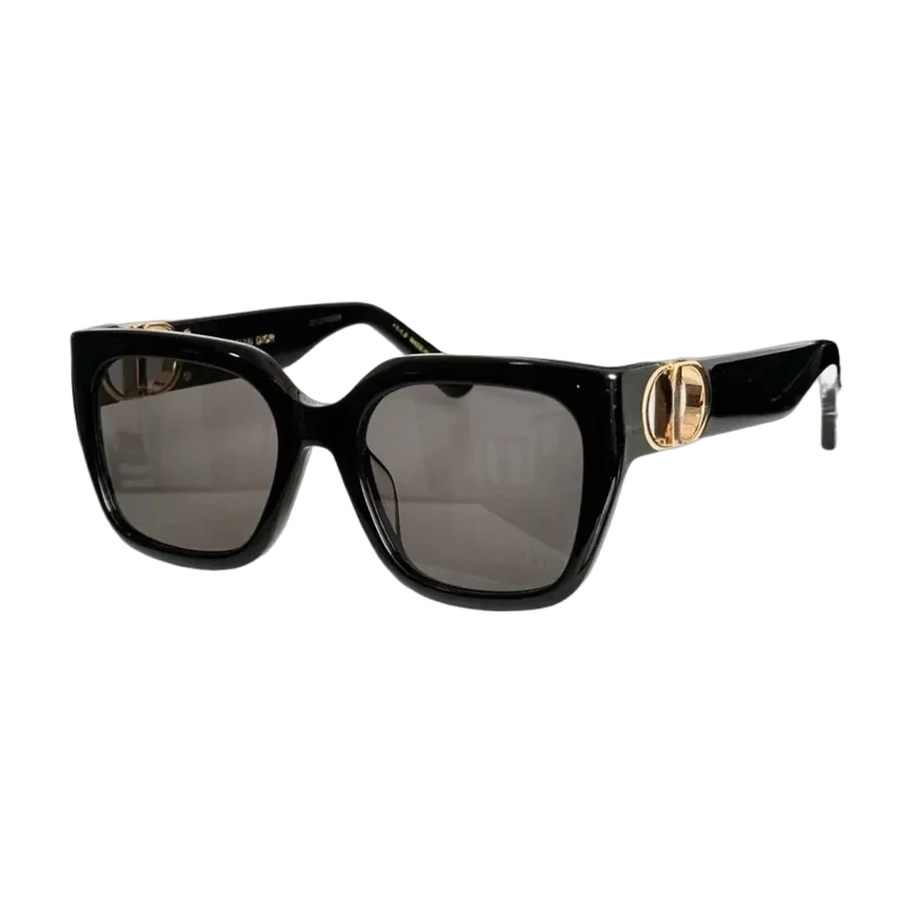 Dior 30 Montaigne Square Sunglasses Black/Gold