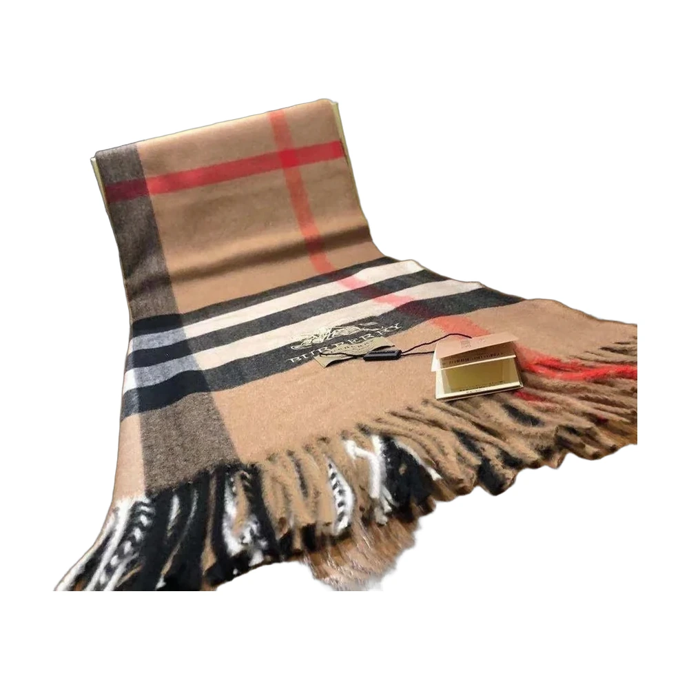 Burberry Giant Check Cashmere Scarf