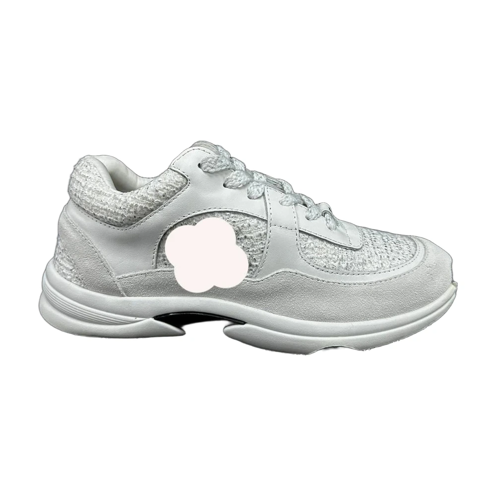 Chanel CC Camellia Flower Trainer Sneaker