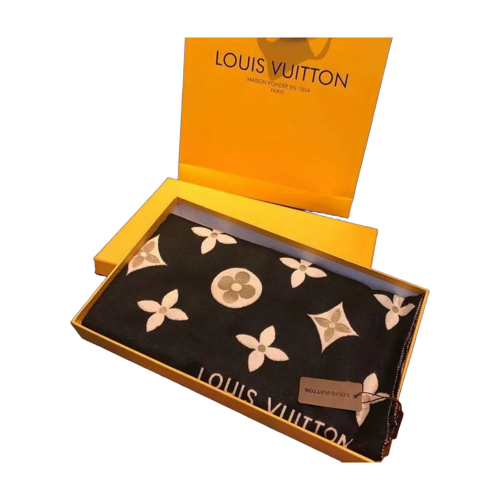Louis Vuitton Monogram Giant Silk Wool Shawl