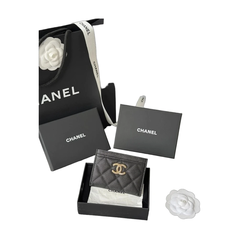 Chanel Classic Quilted Flap Card Holder Black Caviar
