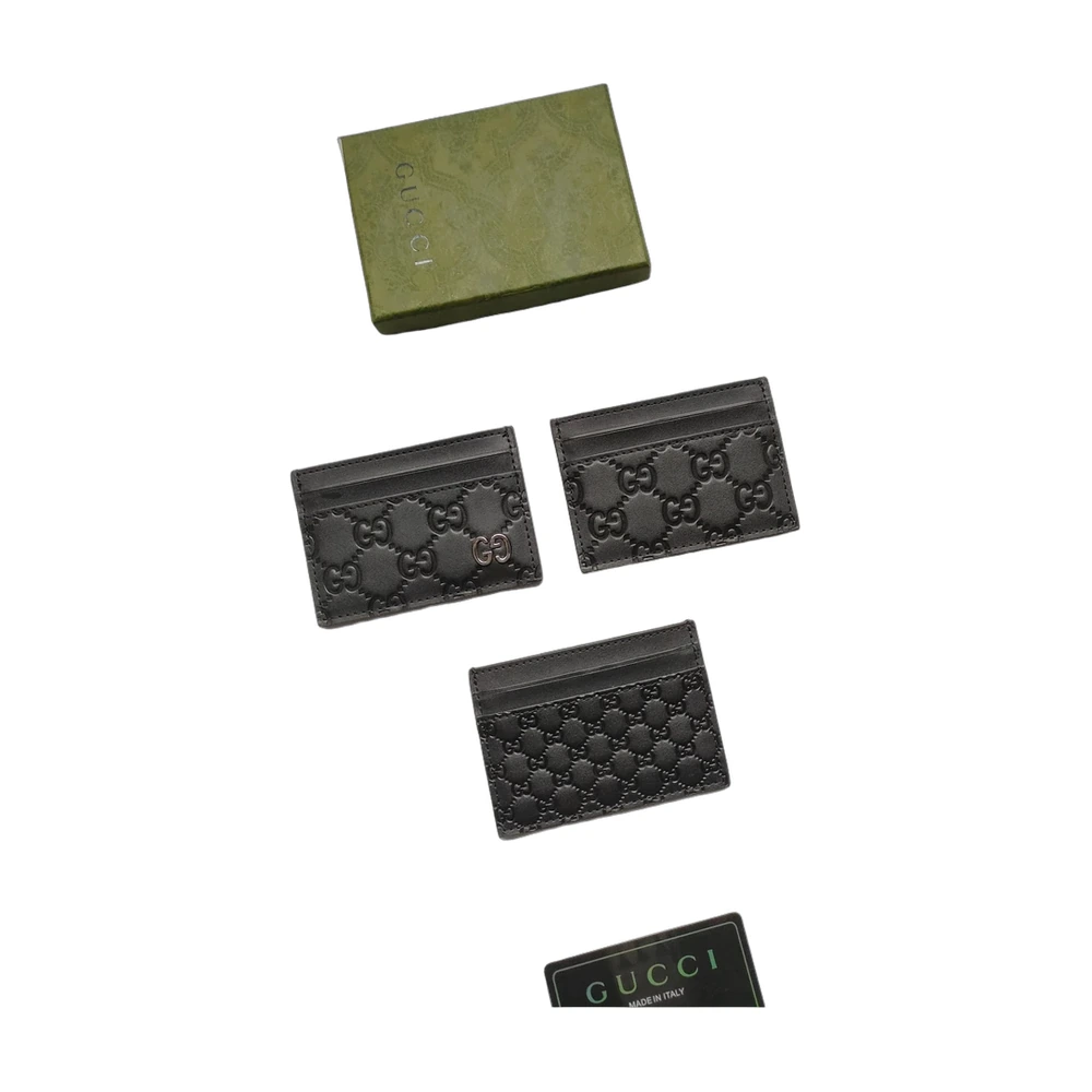Gucci GG Embossed Leather Card Holder