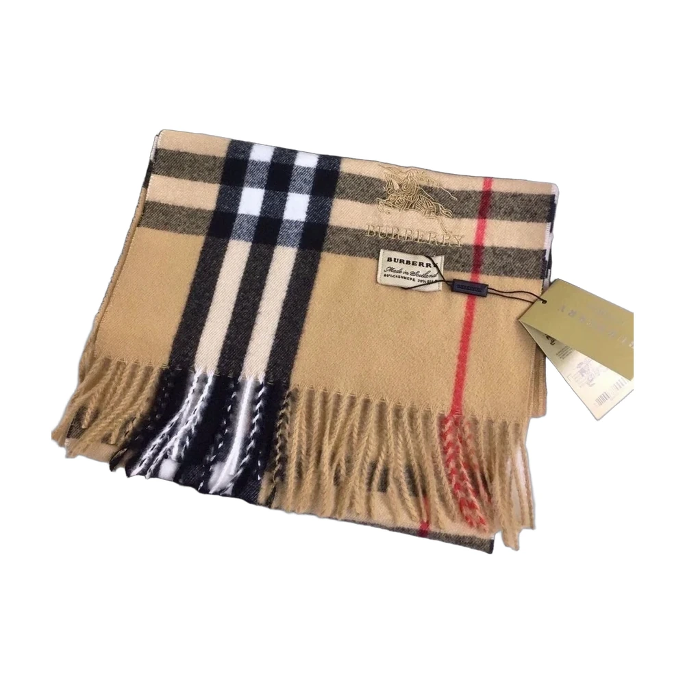 Burberry Giant Check Cashmere Scarf