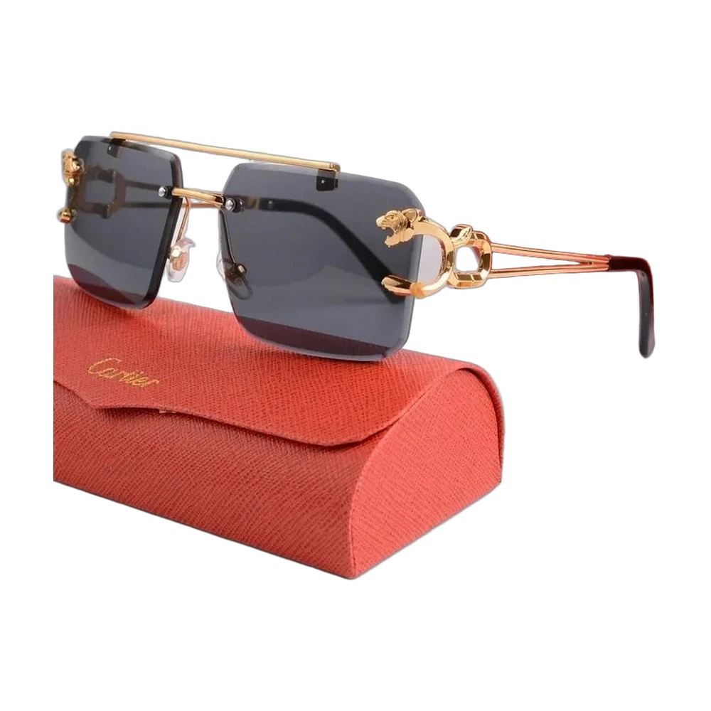 Cartier Panthere Aviator Sunglasses Smoke