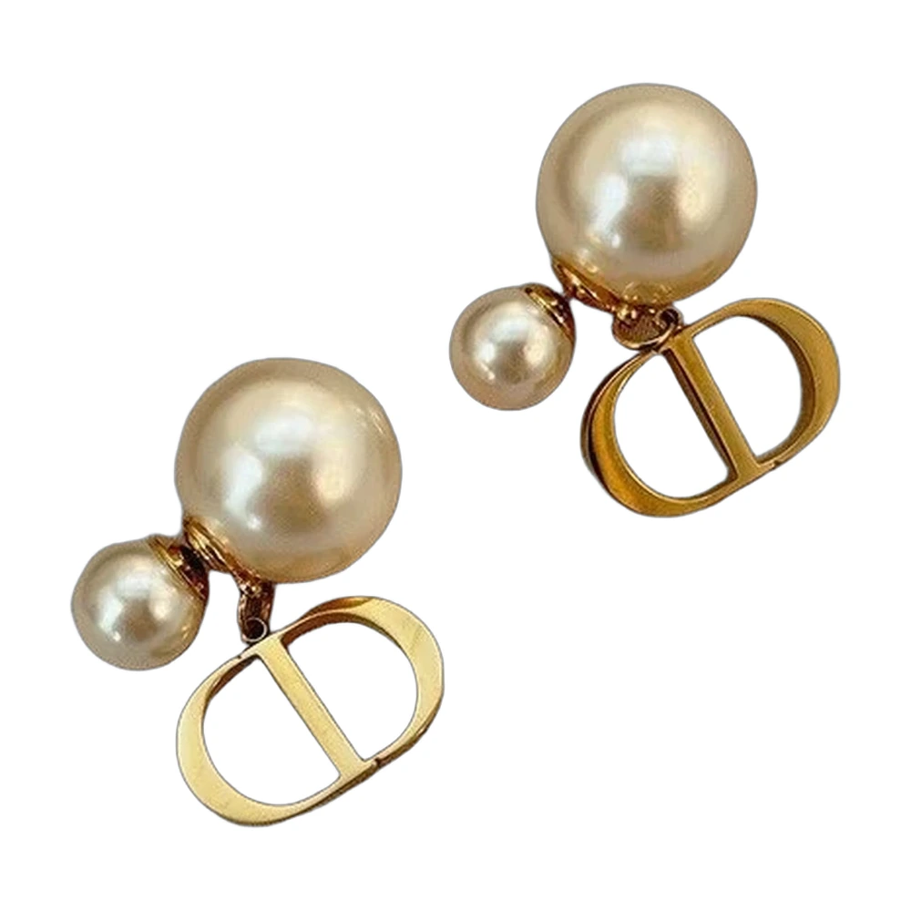 Dior Tribales CD Pearl Drop Earrings