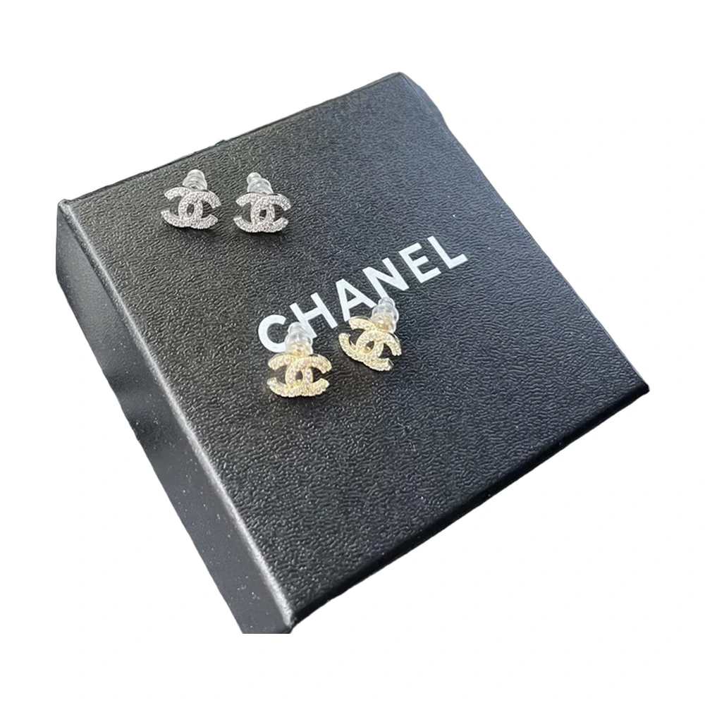 Chanel Cc Crystal Earrings
