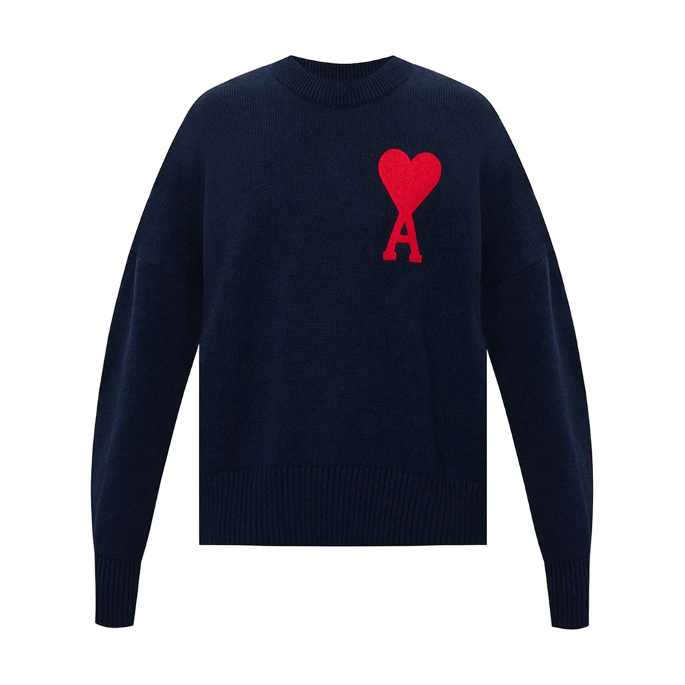 Ami Paris Ami De Coeur Crewneck Knit