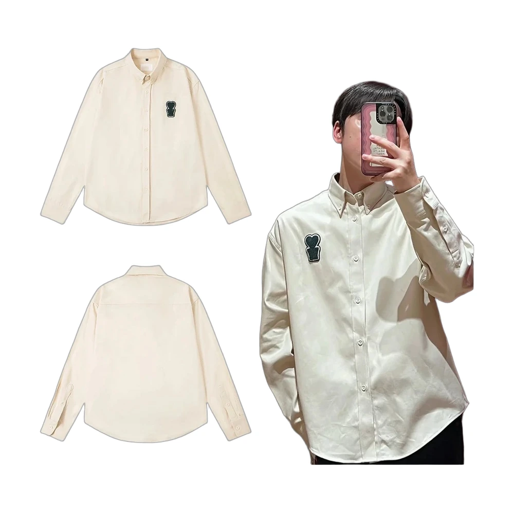 AMI Paris Ami de Coeur Patch Oxford Shirt