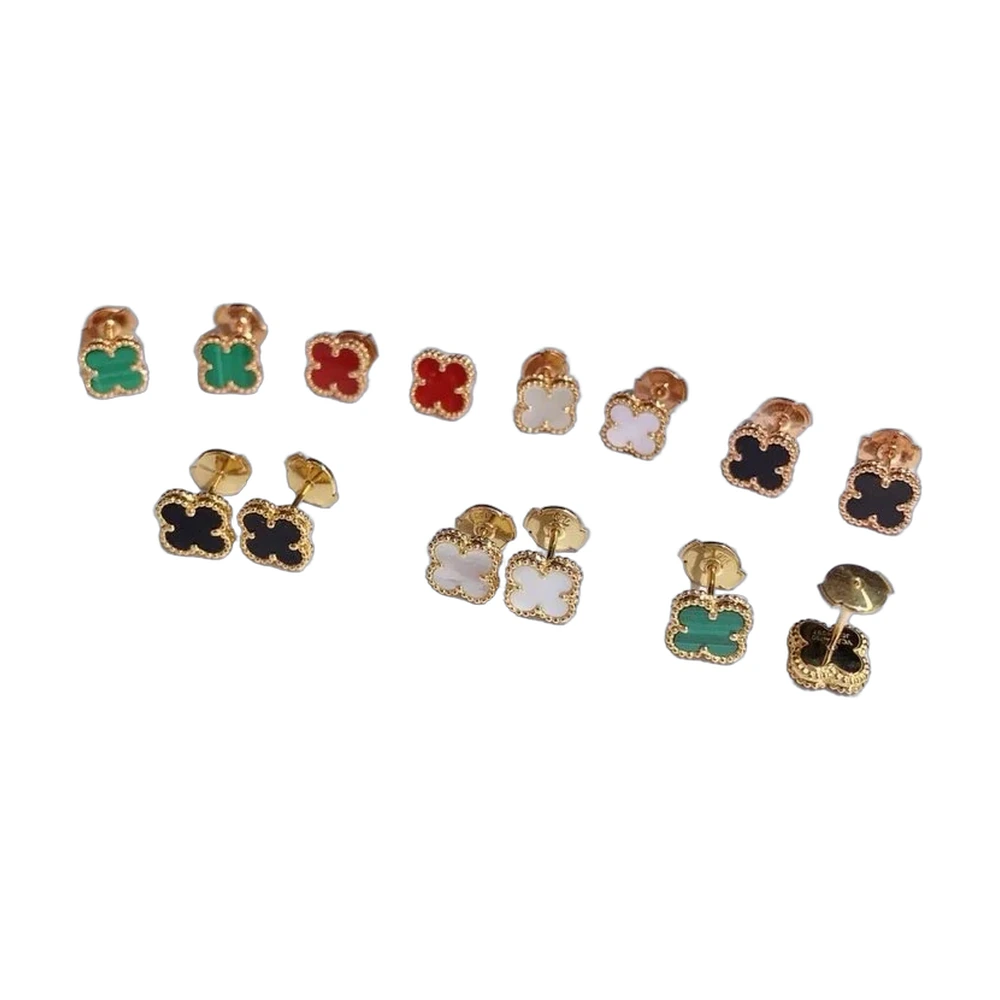Van Cleef & Arpels Sweet Alhambra Stud Earrings (Multi)