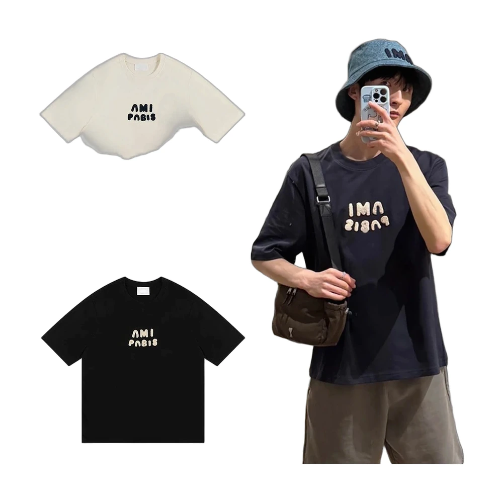 Ami Paris Ami Bubble Logo Tee