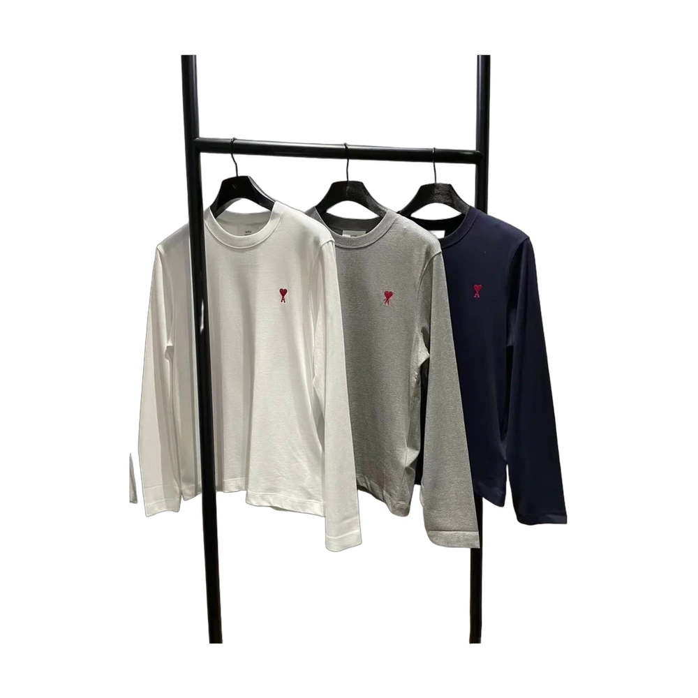 Ami Paris Ami De Coeur Long Sleeve Tee